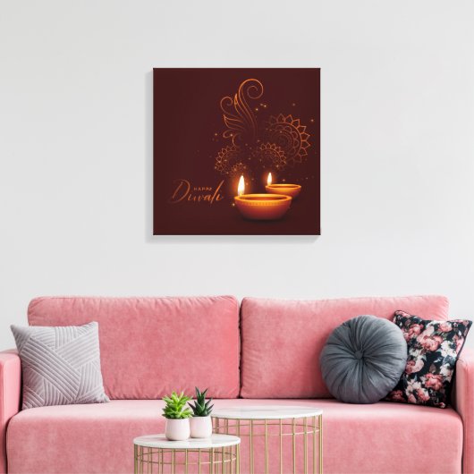 Diwali Leinwanddruck (Insitu (Wohnzimmer))