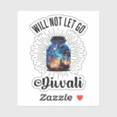 Diwali Light Jar – Festival of Lights Aufkleber (Blatt)