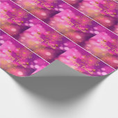 Diwali Lila Gold Mandala Lamps Geschenkpapier (Ecke)