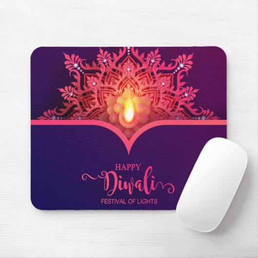 Diwali-Mauspad Mousepad (Mit Mouse)