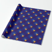 Diwali mit Diya Geschenkpapier (Ungerollt)