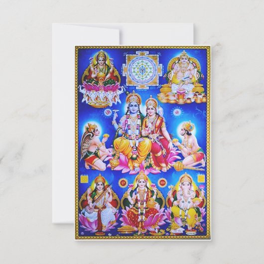 Diwali Mitteilungskarte (Vorderseite)