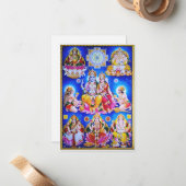 Diwali Mitteilungskarte (Vorderseite/Rückseite Beispiel)