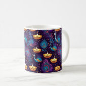 Diwali Mitternachtsstille Kaffeetasse (VorderseiteRechts)