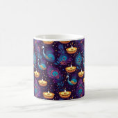 Diwali Mitternachtsstille Kaffeetasse (Mittel)