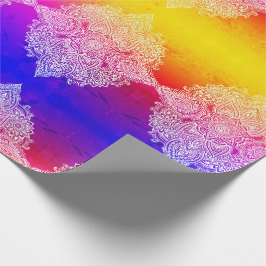 DIWALI MUSTER! GESCHENKPAPIER (Ecke)