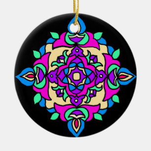 Diwali Ornament mit Rangoli Muster
