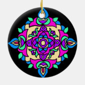 Diwali Ornament mit Rangoli Muster (Hinten)