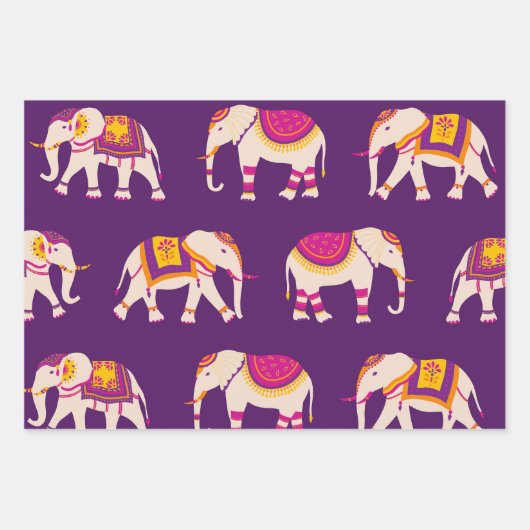 Diwali Packpapier Geschenkpapier Set (Vorderseite 3)