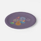 Diwali Paisleys, Lamps Pappteller (Schrägansicht)