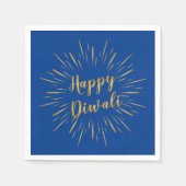 Diwali Paper Napkin Gold Calligraphy - Custom Colo Serviette (Vorderseite)