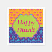 Diwali Paper Napkin in farbenfrohen indischen Must Serviette (Vorderseite)