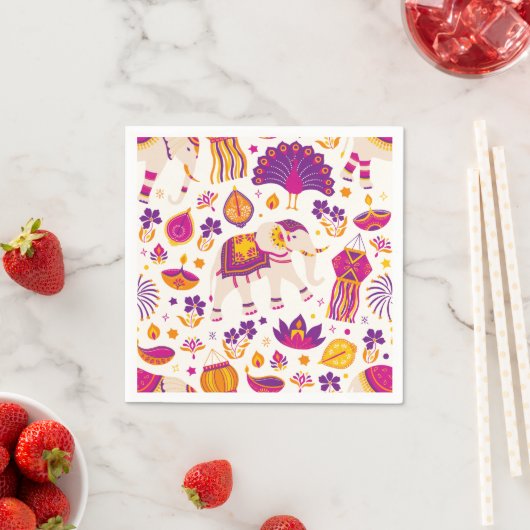 Diwali Paper Napkin Serviette (Beispiel)