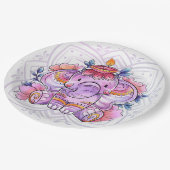Diwali Papierplatte Pappteller (Schrägansicht)
