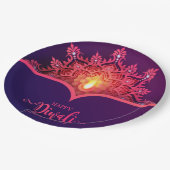 Diwali Papierplatte Pappteller (Schrägansicht)