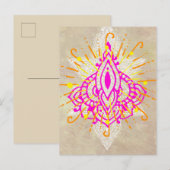 Diwali Party Einladungspostkarte (Vorne/Hinten)