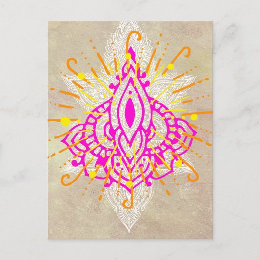 Diwali Party Einladungspostkarte (Vorderseite)