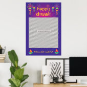 Diwali Party Prop für Foto-Stand Poster (Heimbüro)
