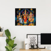 Diwali Pooja von M Ramalingam Poster (Heimbüro)
