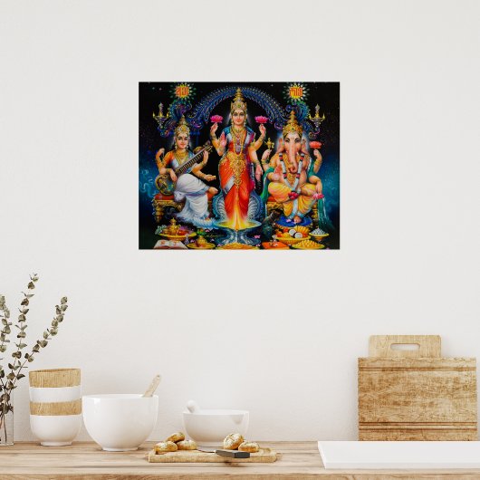 Diwali Pooja von M Ramalingam Poster (Küche)