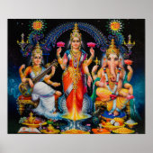 Diwali Pooja von M Ramalingam Poster (Vorne)