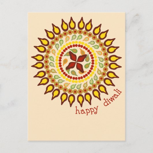 Diwali Postcard Postkarte (Vorderseite)