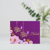 Diwali Postcard Postkarte (Stehend Vorderseite)