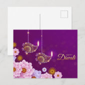 Diwali Postcard Postkarte (Vorne/Hinten)