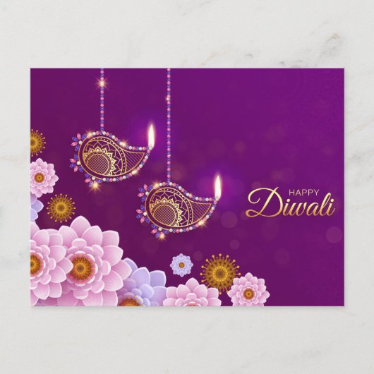 Diwali Postcard Postkarte (Vorderseite)