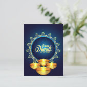 Diwali Postcard Postkarte (Stehend Vorderseite)
