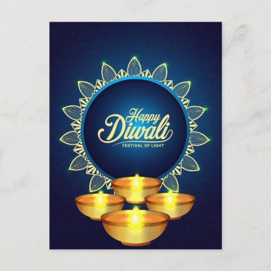 Diwali Postcard Postkarte (Vorderseite)