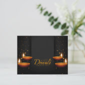 Diwali Postcard Postkarte (Stehend Vorderseite)