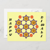 Diwali Postkarte (Vorne/Hinten)
