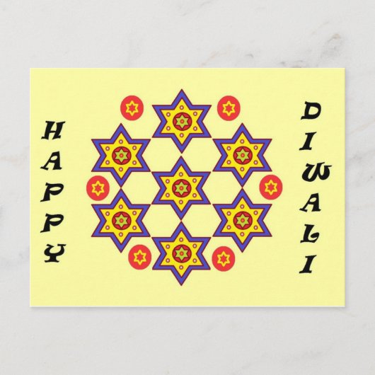 Diwali Postkarte (Vorderseite)