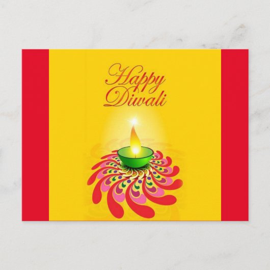 Diwali Postkarte (Vorderseite)