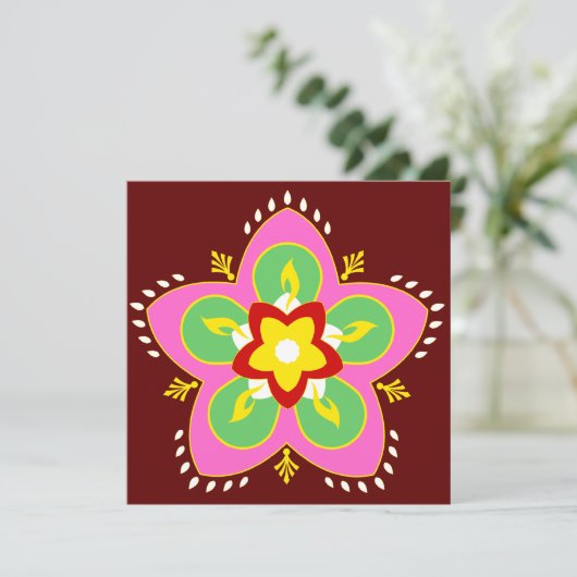 Diwali rangoli (Stehend Vorderseite)