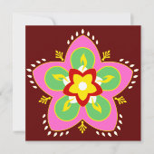 Diwali rangoli (Vorderseite)