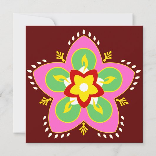 Diwali rangoli (Vorderseite)