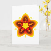 Diwali rangoli karte (Gelbe Blume)