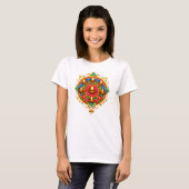 🎆❤️ Diwali Rangoli mit Diya T-Shirt (Vorne ganz)