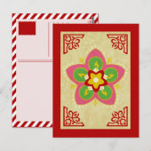 Diwali rangoli postkarte (Vorne/Hinten)