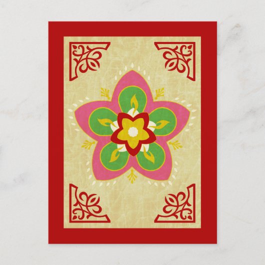 Diwali rangoli postkarte (Vorderseite)