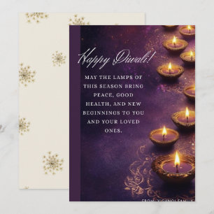 Diwali-Saison Feiertagskarte