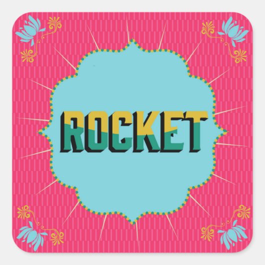 Diwali Square Stickers (Vorderseite)