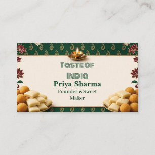 Diwali-Süßigkeitenhersteller & Gründer Green Paisl Visitenkarte