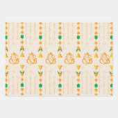 Diwali verpackt Gottes Design Geschenkpapier Set (Vorderseite)