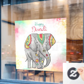 Diwali Window Clying Fensteraufkleber (Café-Fenster)