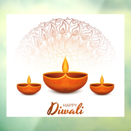 Diwali Window Clying Fensteraufkleber (Blatt 3)