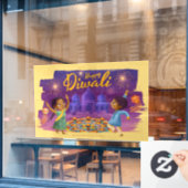 Diwali Window Clying Fensteraufkleber (Café-Fenster)