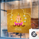 Diwali Window Clying Fensteraufkleber (Café-Fenster)